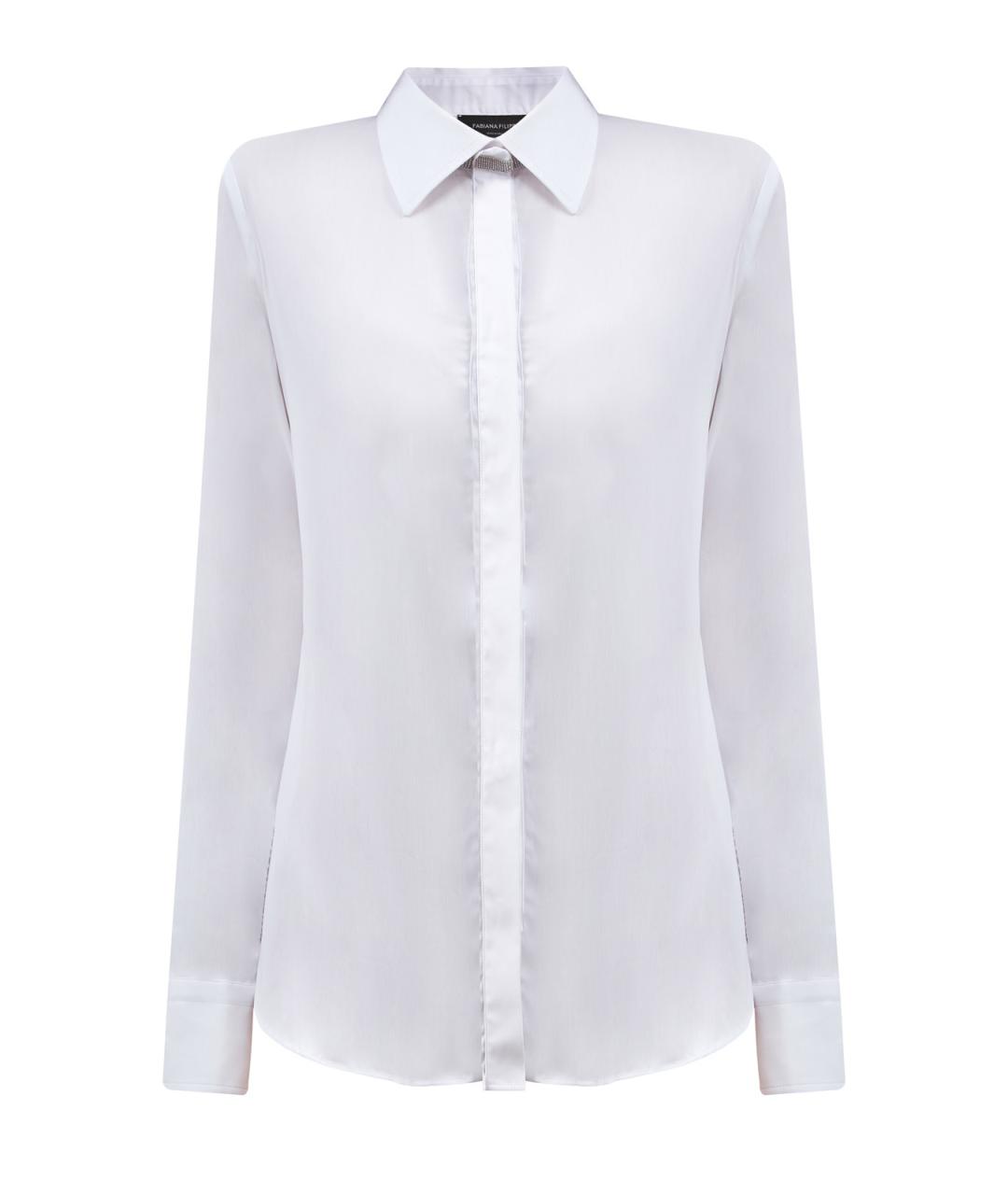 FABIANA FILIPPI Белая хлопковая рубашка, фото 1