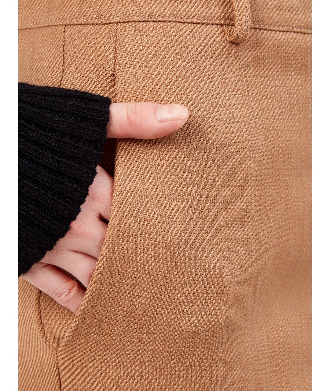 ETRO Коричневые вискозные брюки широкие, фото 5