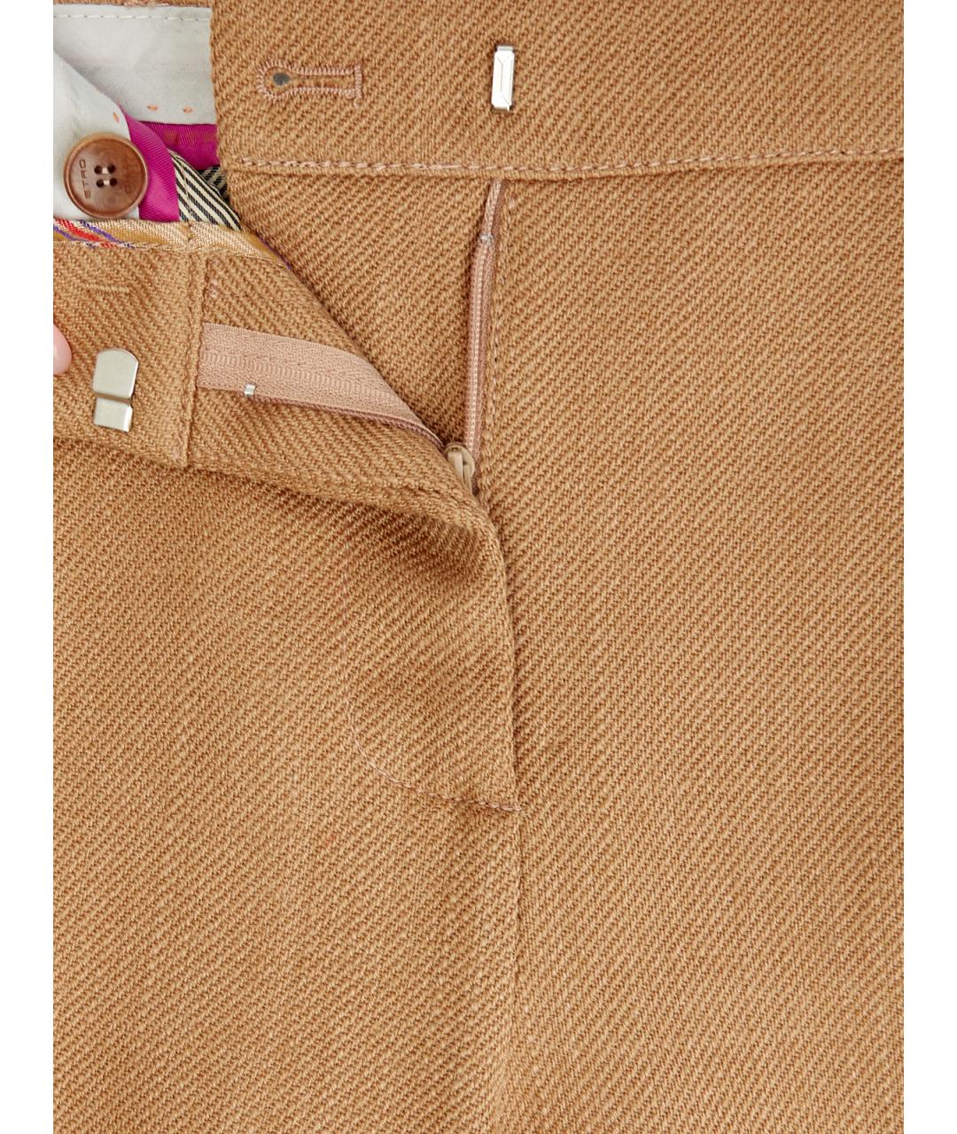 ETRO Коричневые вискозные брюки широкие, фото 6