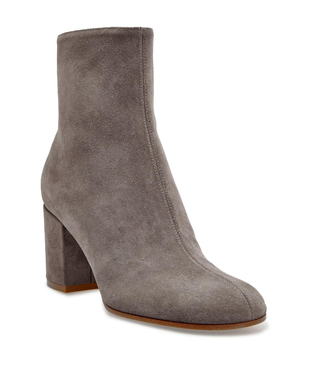 GIANVITO ROSSI Серые замшевые ботильоны, фото 3
