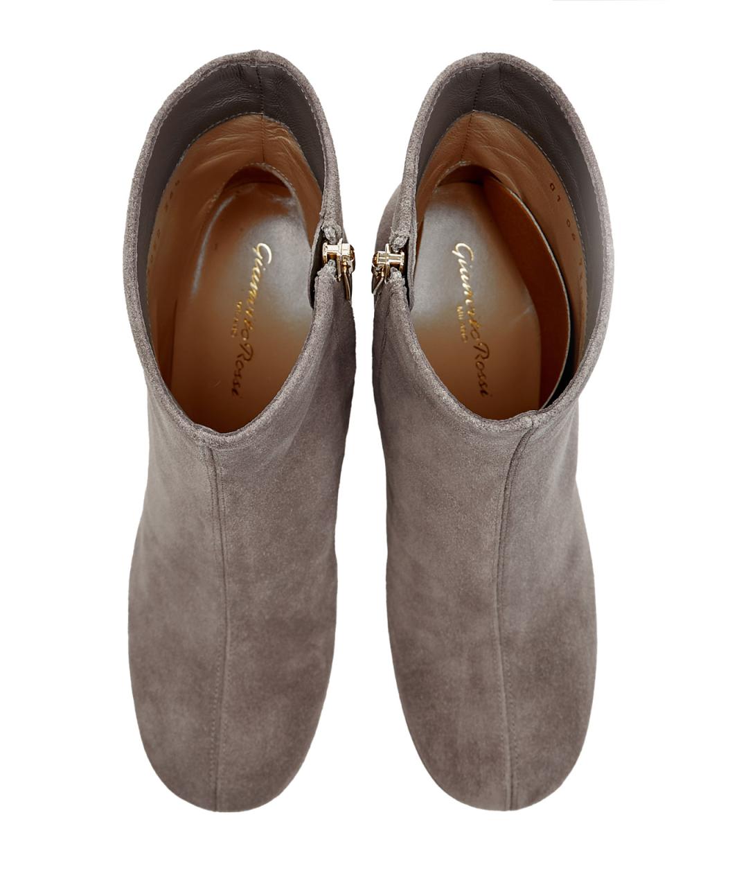 GIANVITO ROSSI Серые замшевые ботильоны, фото 5