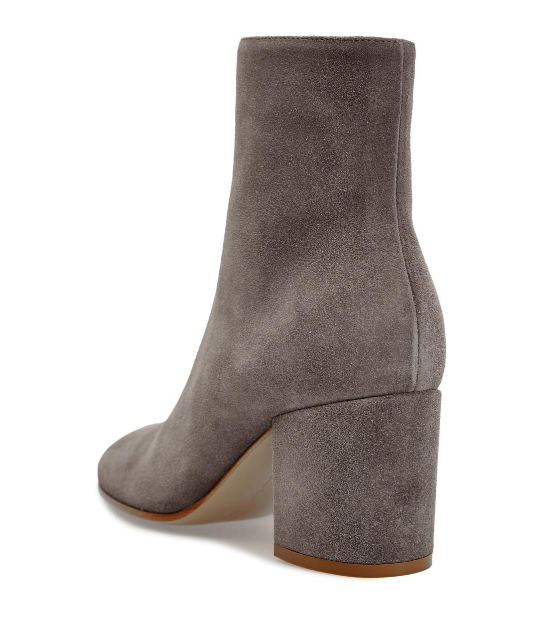 GIANVITO ROSSI Серые замшевые ботильоны, фото 4