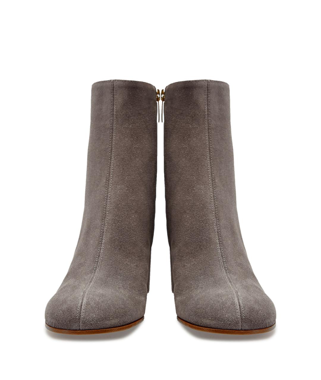 GIANVITO ROSSI Серые замшевые ботильоны, фото 6