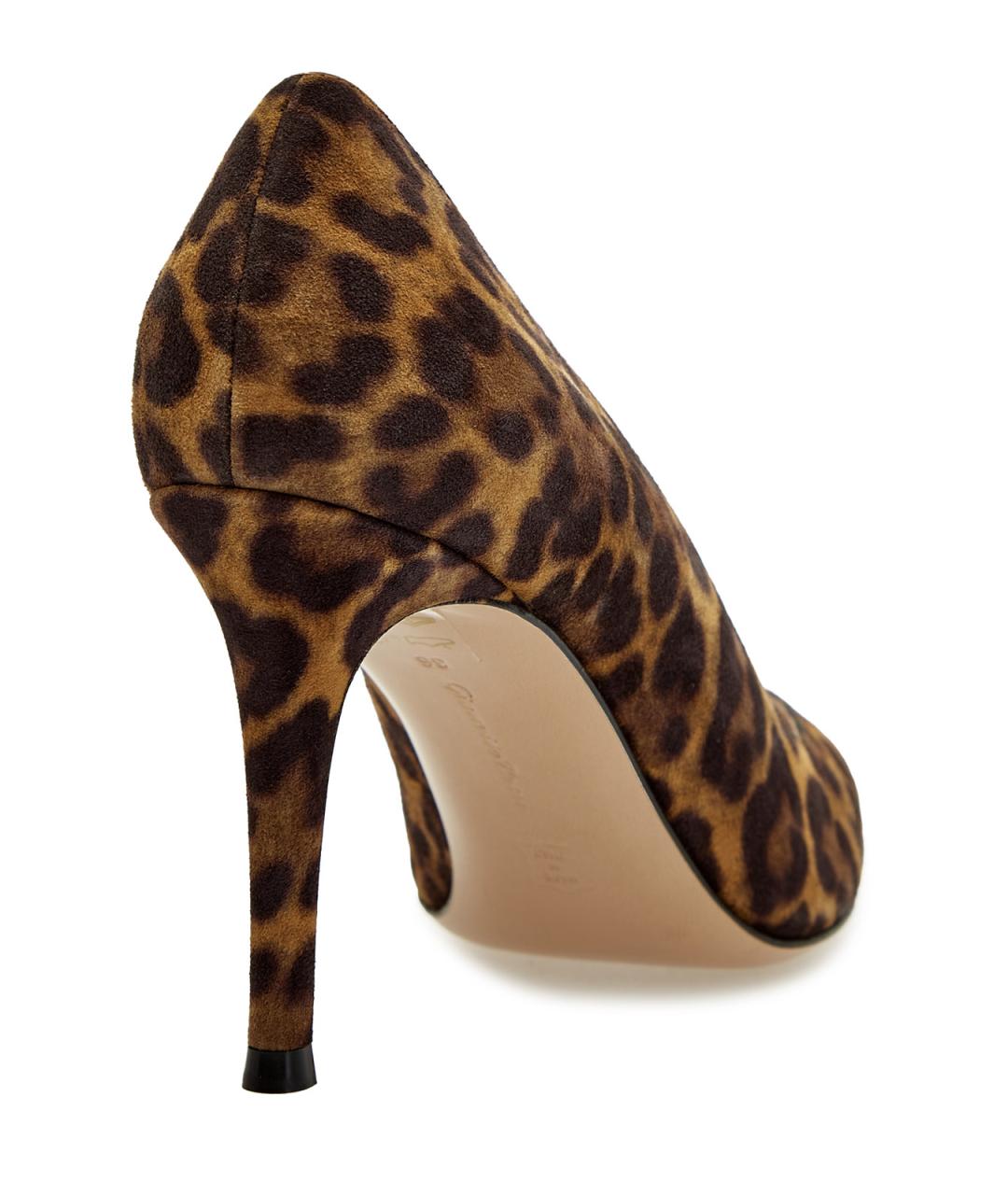 GIANVITO ROSSI Коричневые замшевые туфли, фото 3