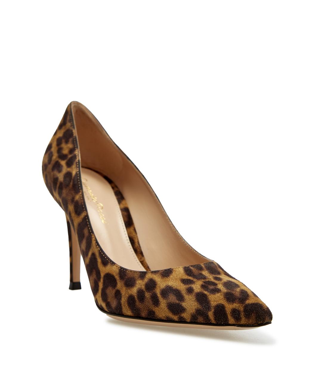 GIANVITO ROSSI Коричневые замшевые туфли, фото 2