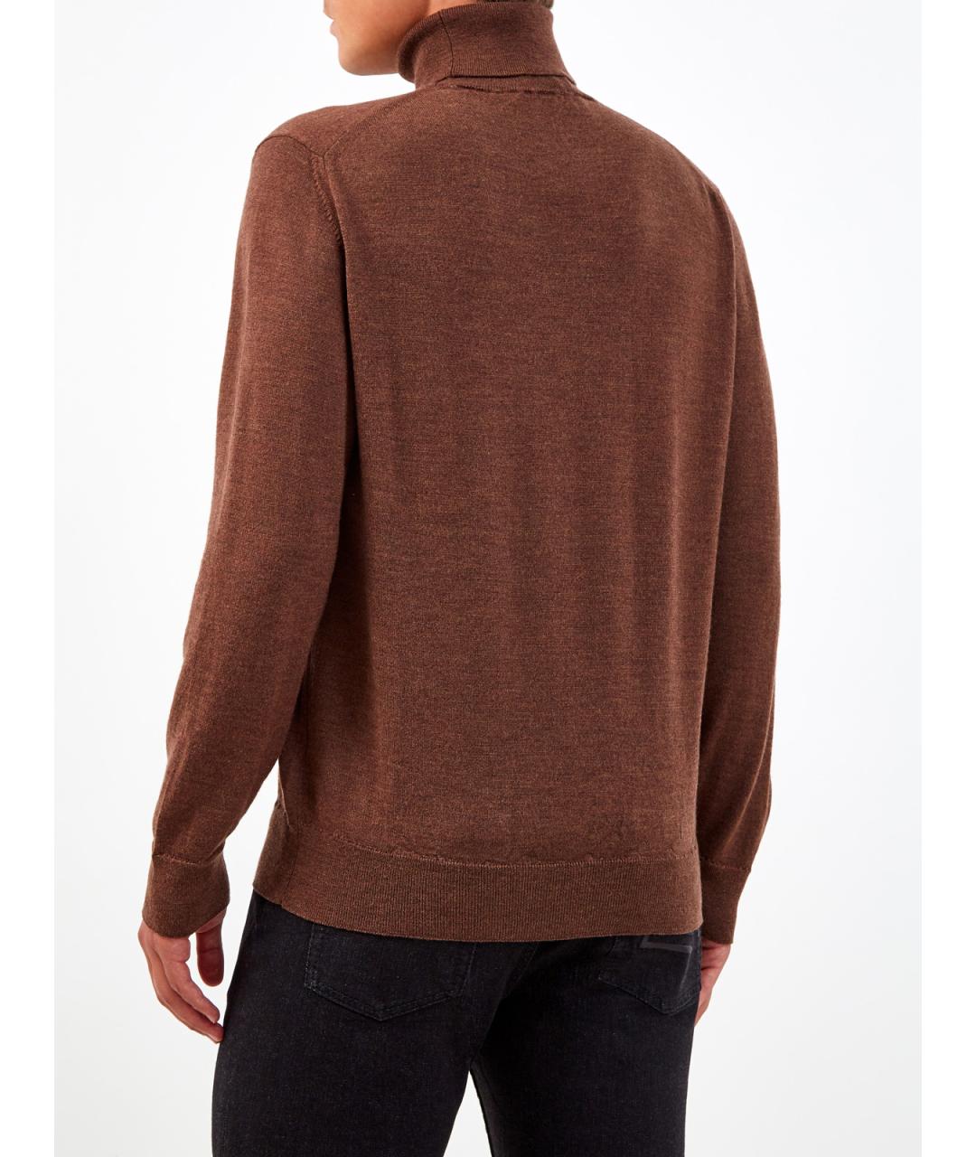 ETRO Коричневая шерстяная водолазка, фото 4