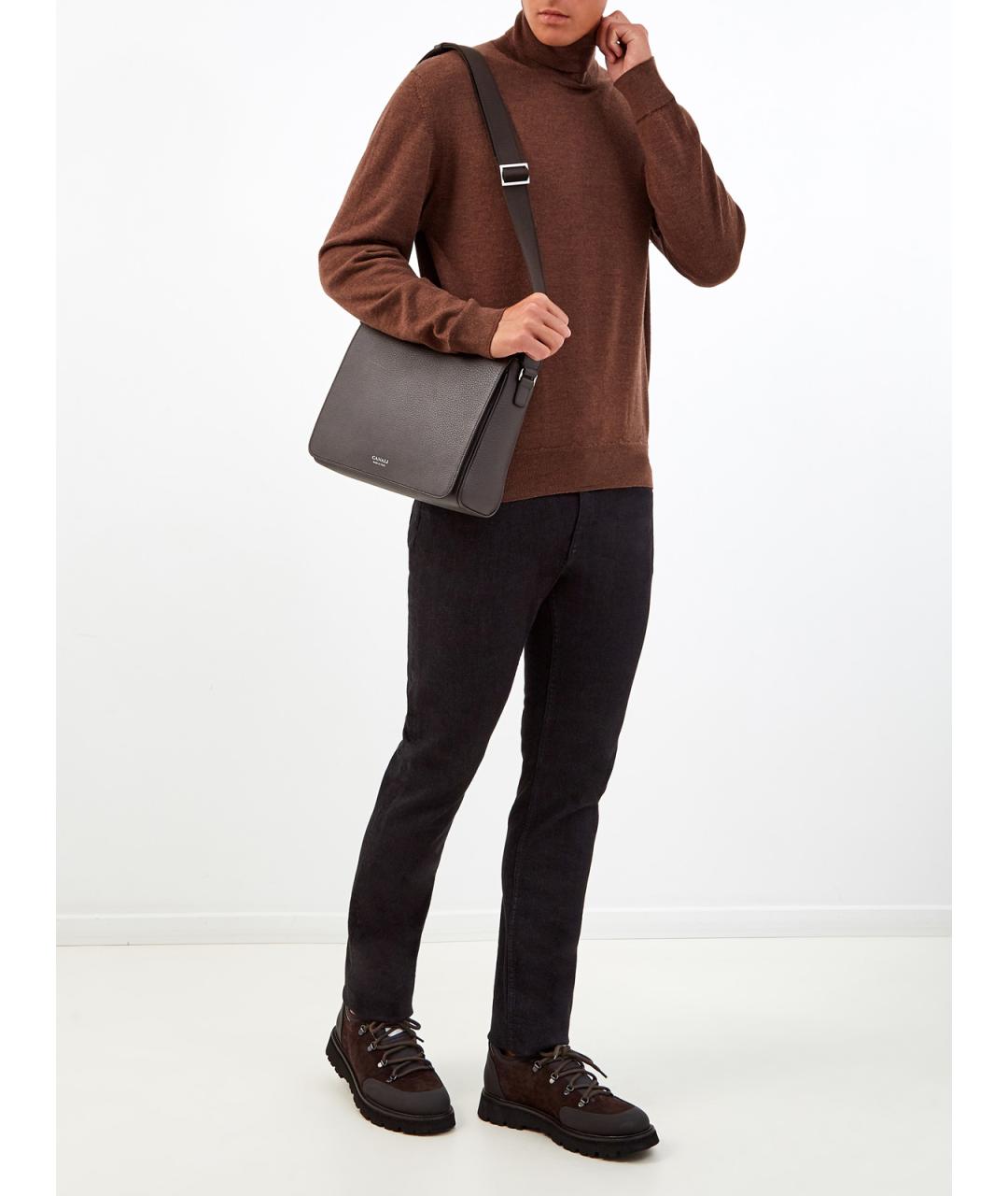 ETRO Коричневая шерстяная водолазка, фото 2