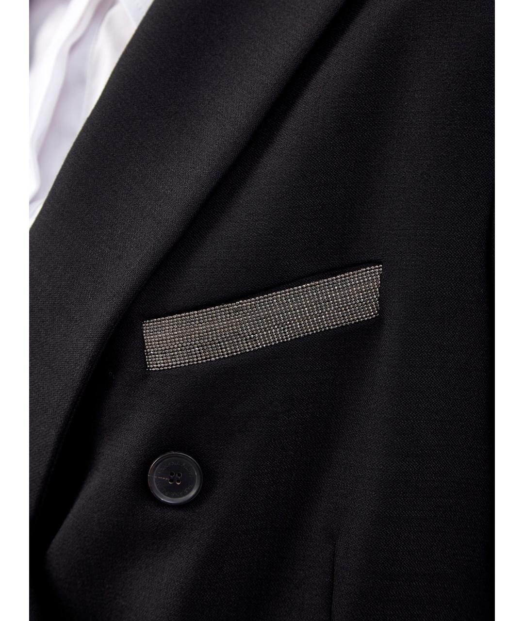 FABIANA FILIPPI Черный полиэстеровый жакет/пиджак, фото 5