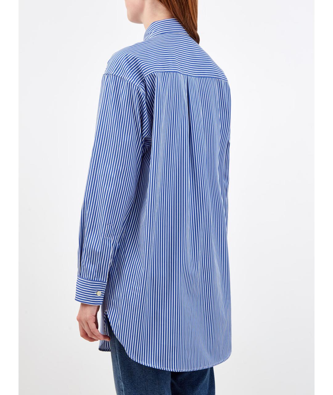 ETRO Синяя хлопковая рубашка, фото 4