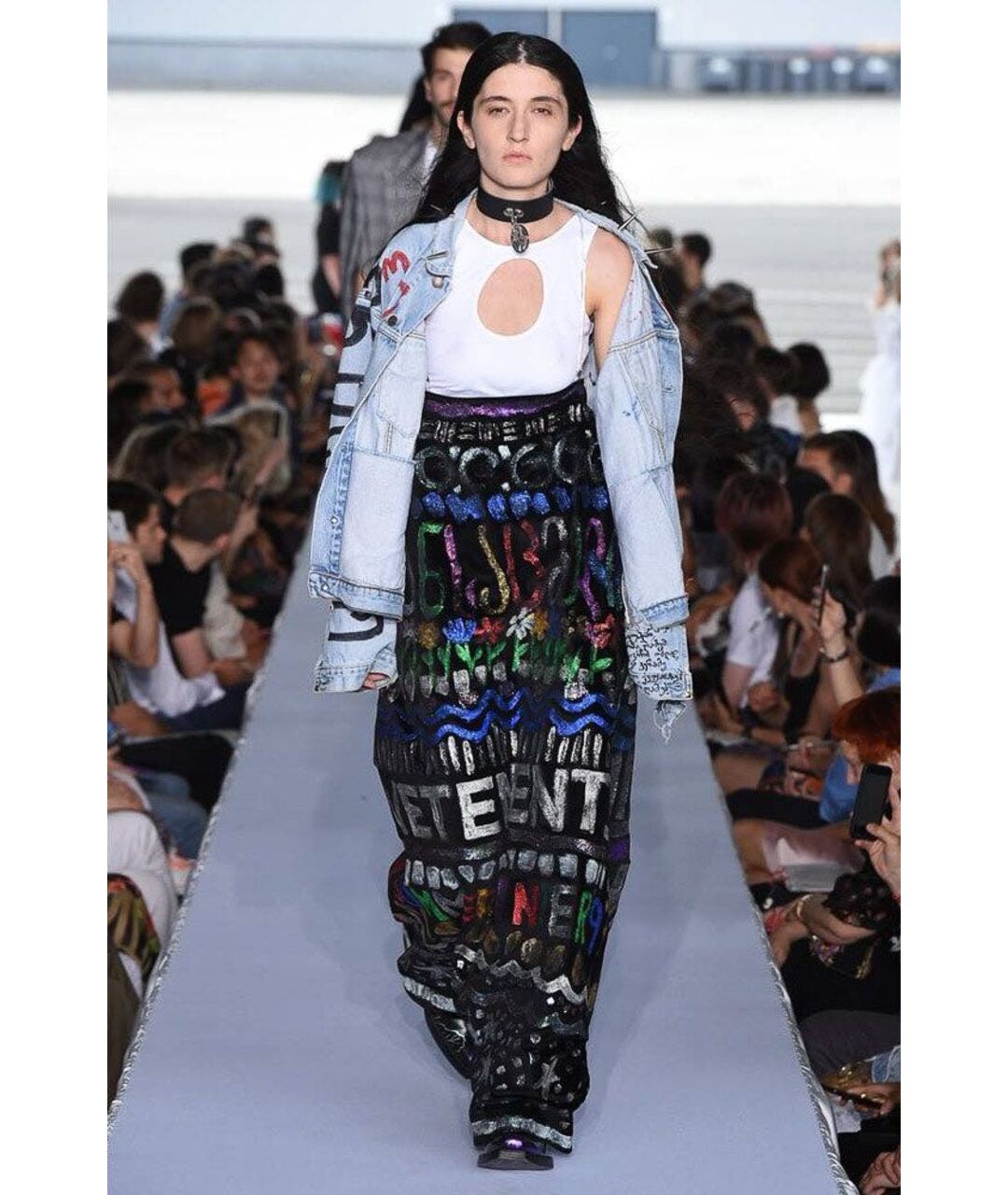 VETEMENTS Голубая хлопковая куртка, фото 6