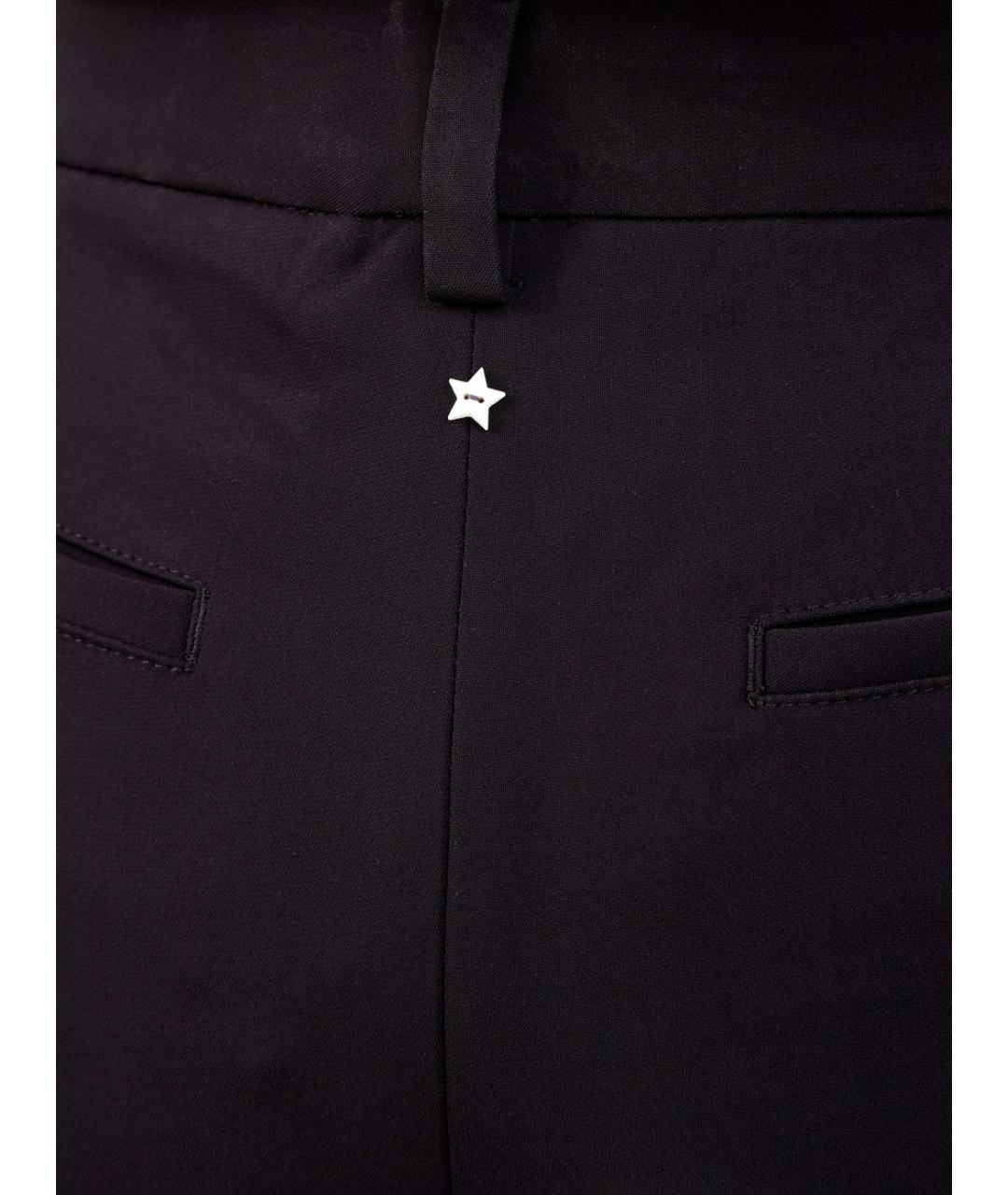 LORENA ANTONIAZZI Черные вискозные брюки широкие, фото 5