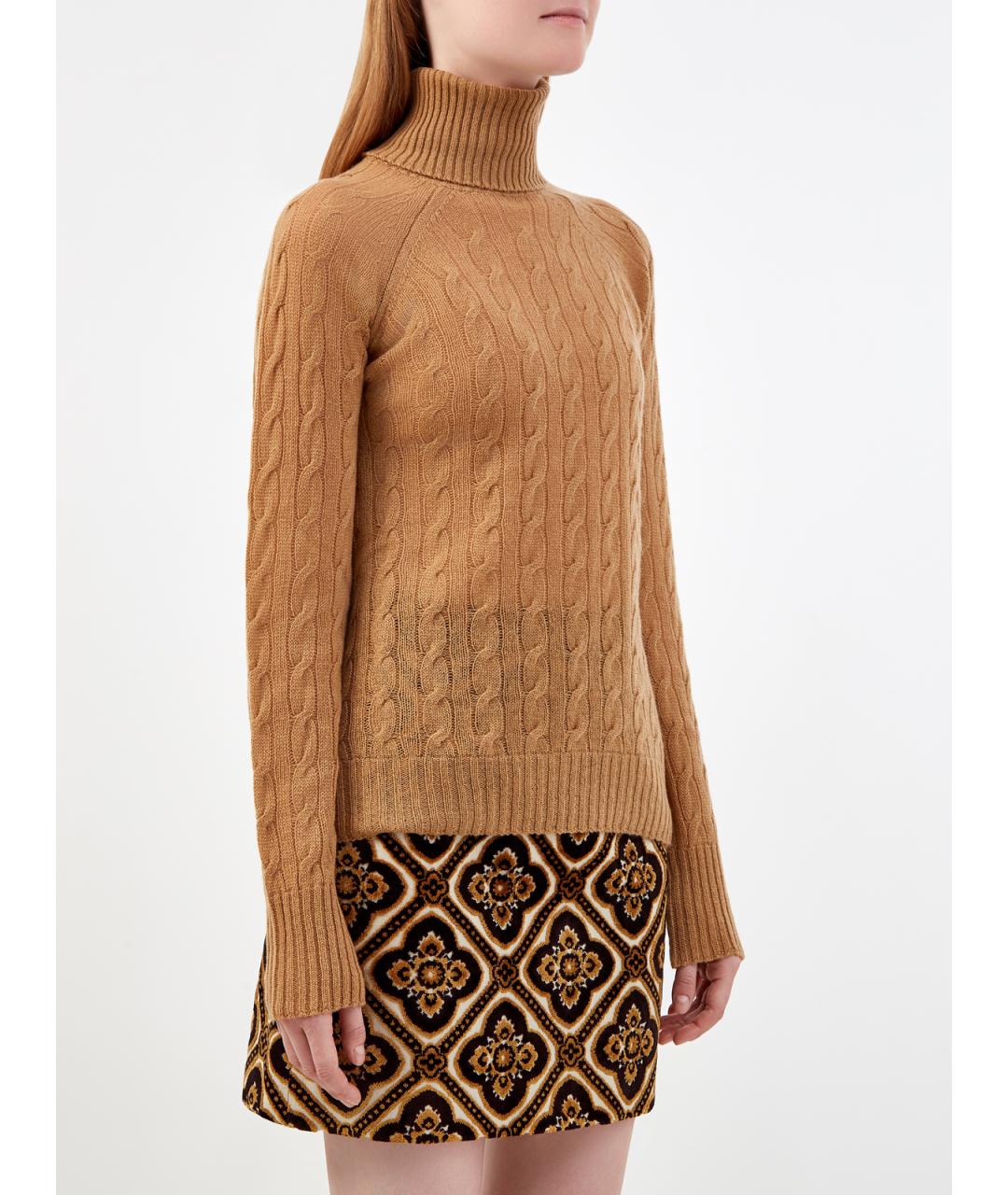 ETRO Коричневый кашемировый джемпер / свитер, фото 3