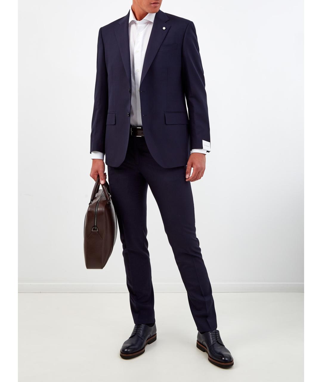 L.B.M. 1911 Синий шерстяной пиджак, фото 2