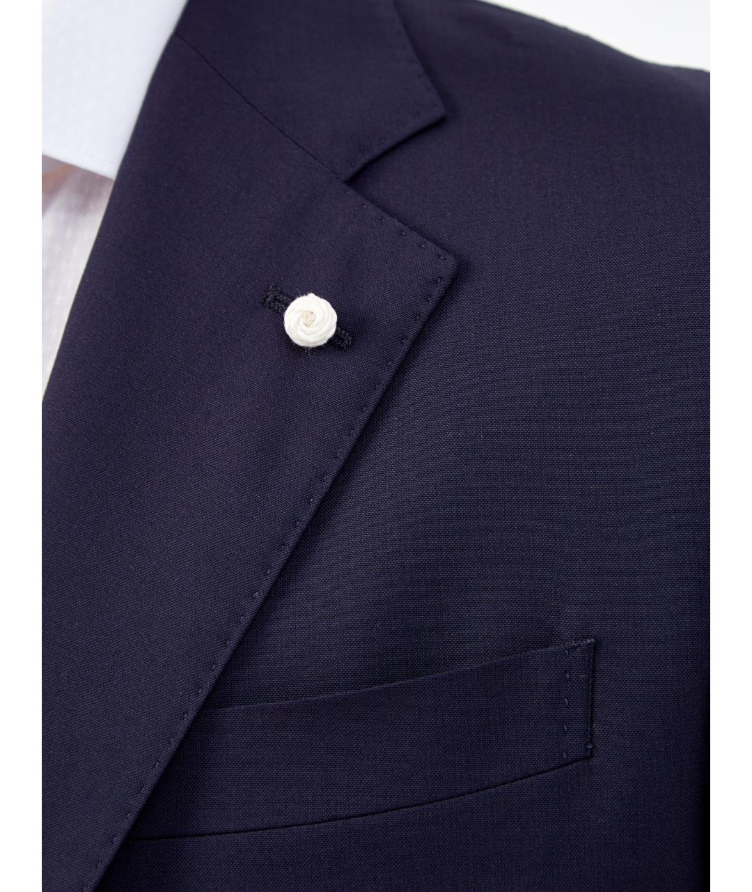 L.B.M. 1911 Синий шерстяной пиджак, фото 5