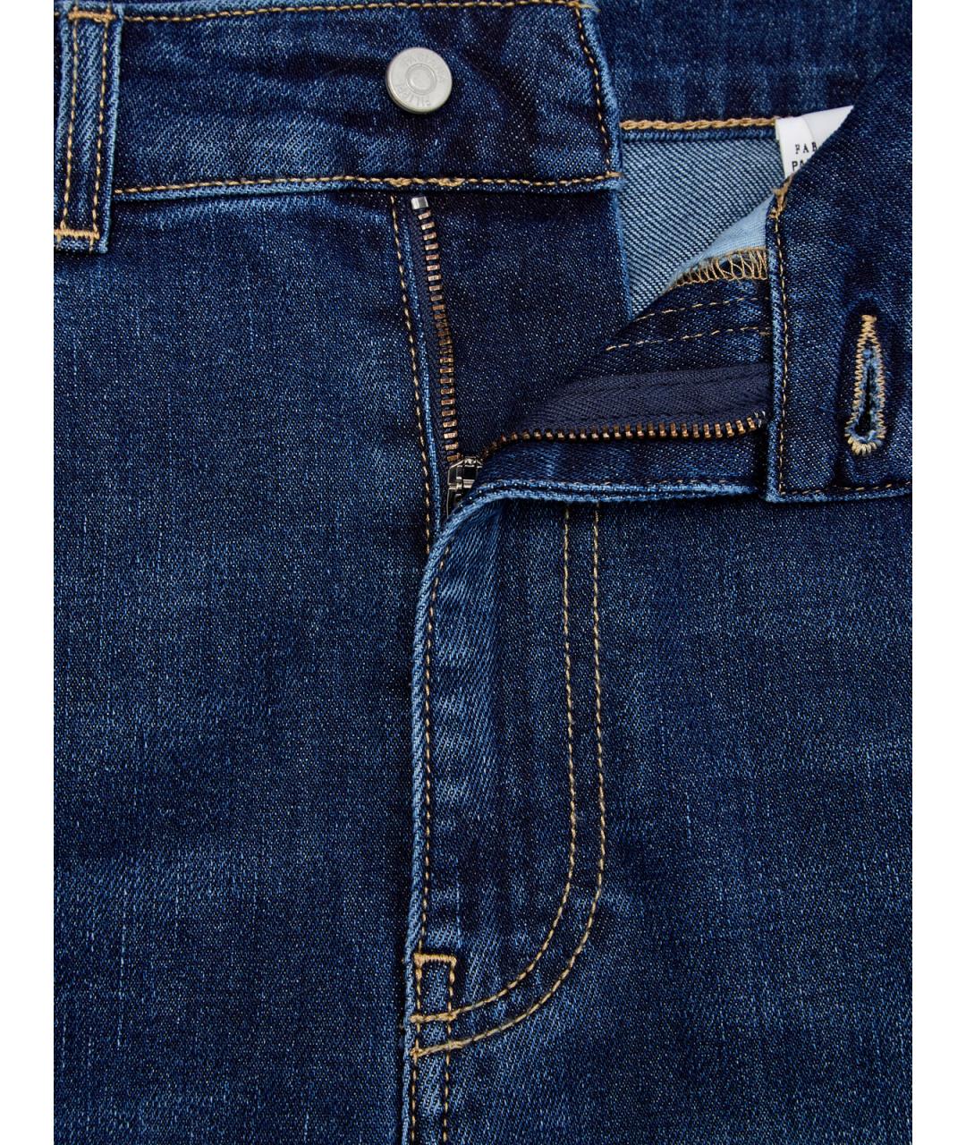 FABIANA FILIPPI Синие хлопковые прямые джинсы, фото 6
