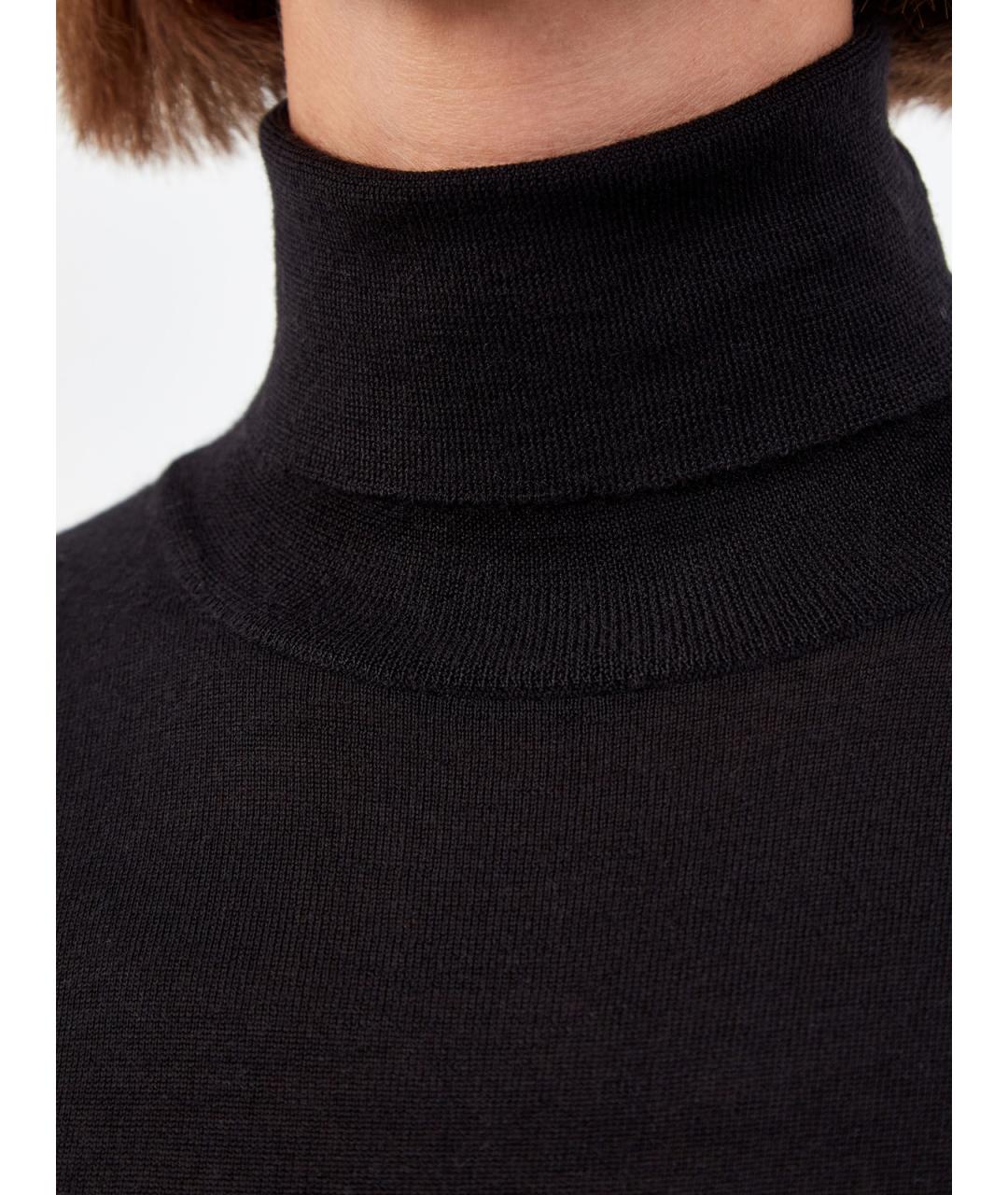 BRUNELLO CUCINELLI Черная кашемировая водолазка, фото 5