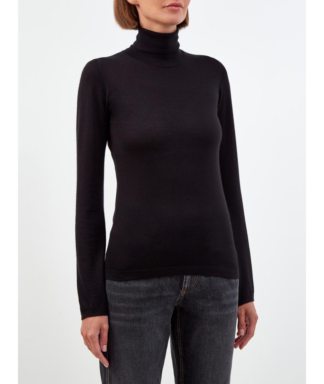BRUNELLO CUCINELLI Черная кашемировая водолазка, фото 3