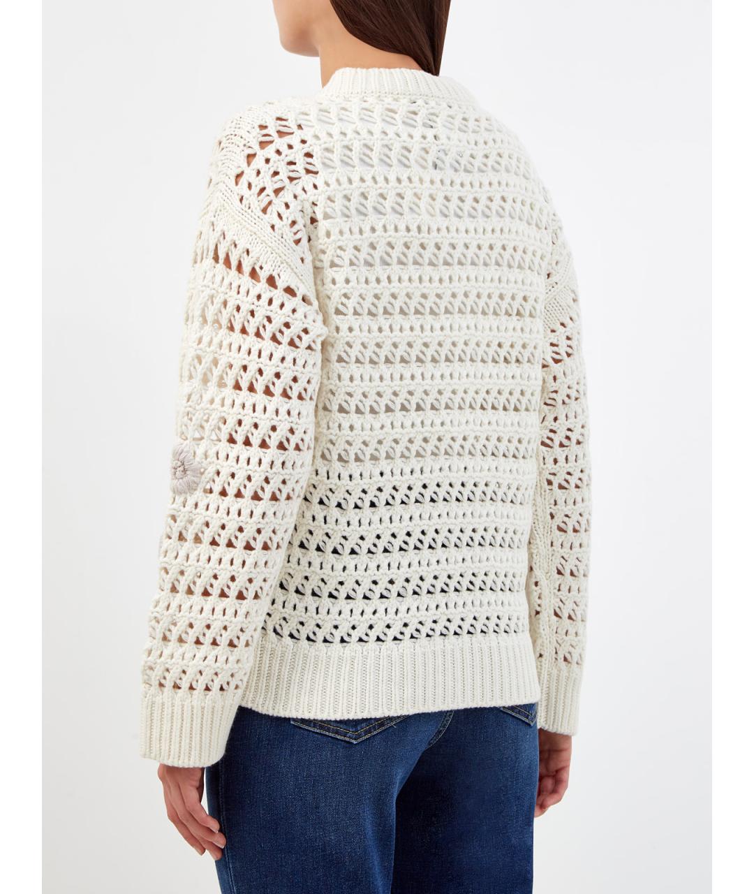 FABIANA FILIPPI Белый шерстяной кардиган, фото 4