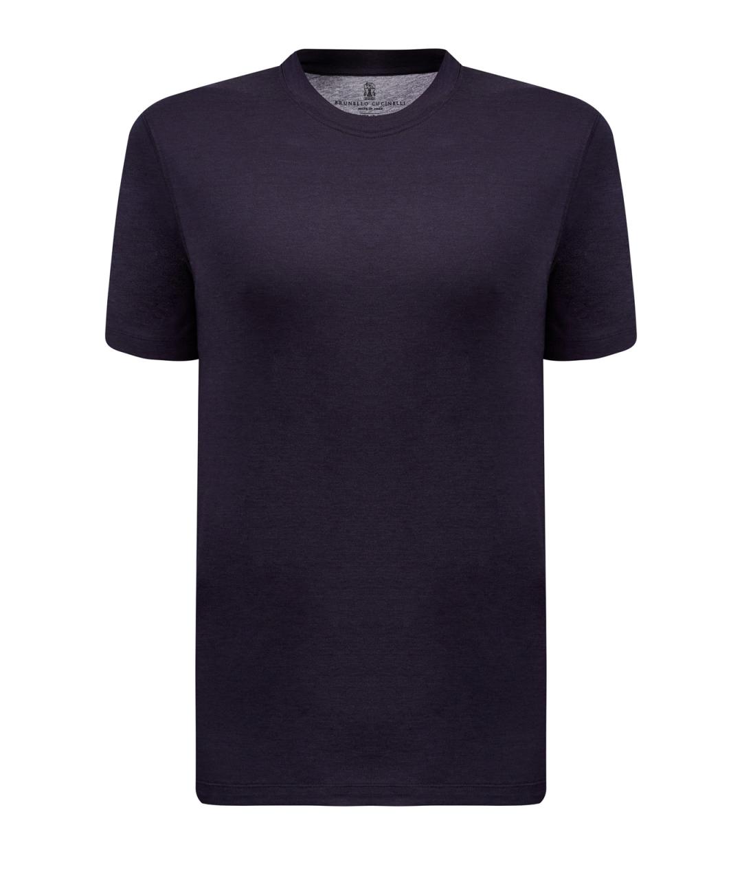 BRUNELLO CUCINELLI Синяя футболка, фото 1