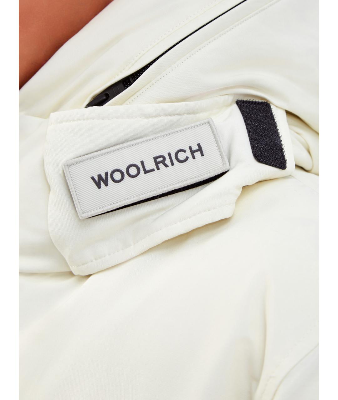 WOOLRICH Белый хлопковый пуховик, фото 3