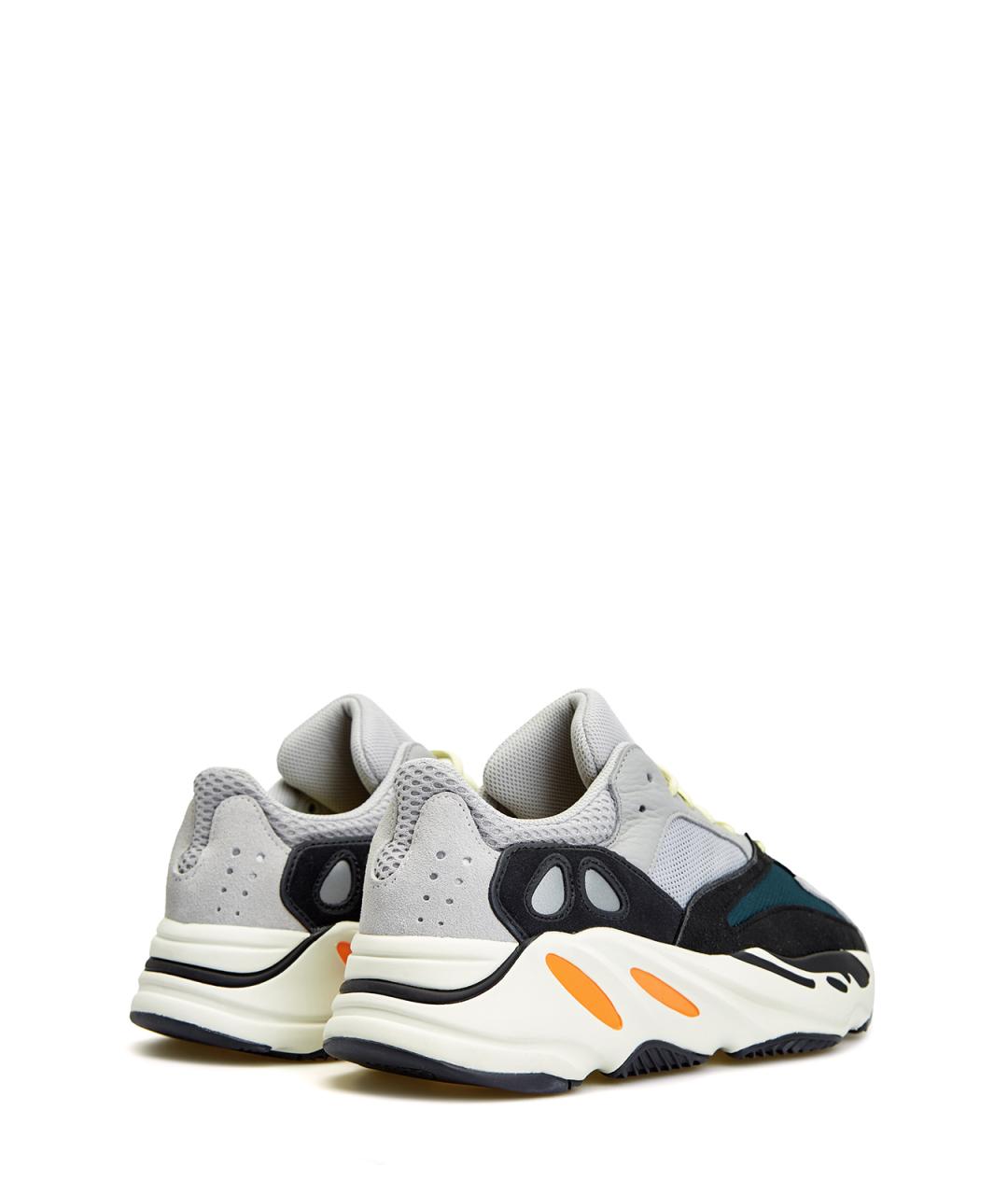 YEEZY Серые текстильные низкие кроссовки / кеды, фото 3