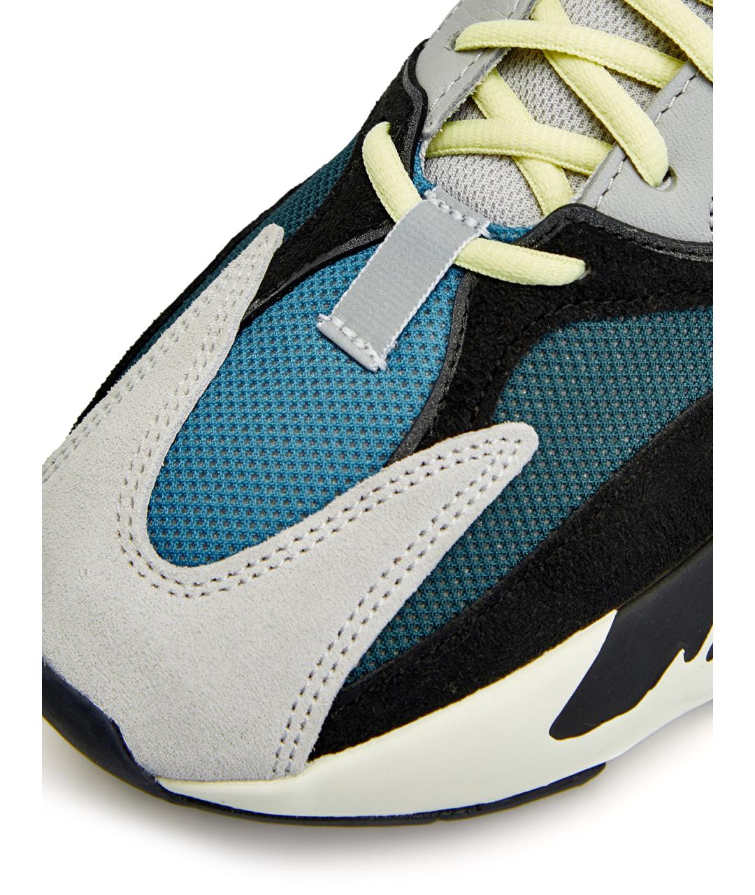 YEEZY Серые текстильные низкие кроссовки / кеды, фото 5