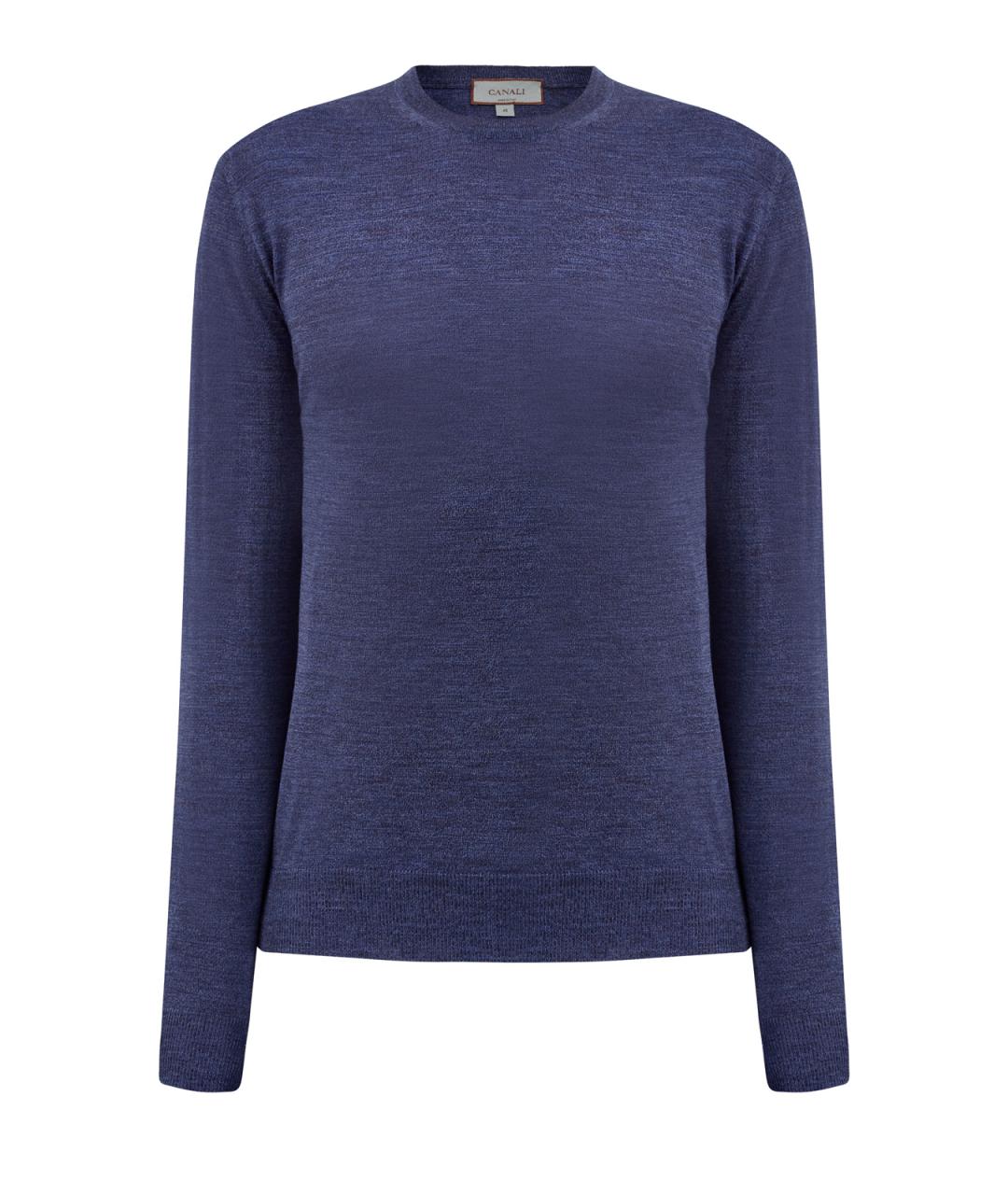 CANALI Синий шерстяной джемпер / свитер, фото 1