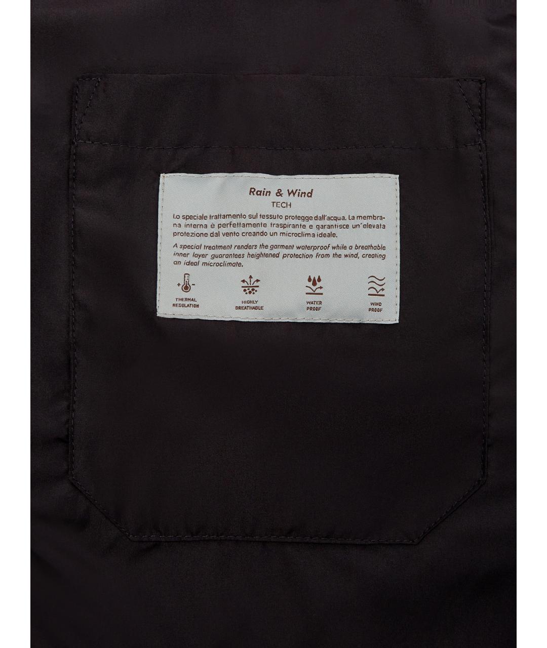 CANALI Синий полиэстеровый жилет, фото 6