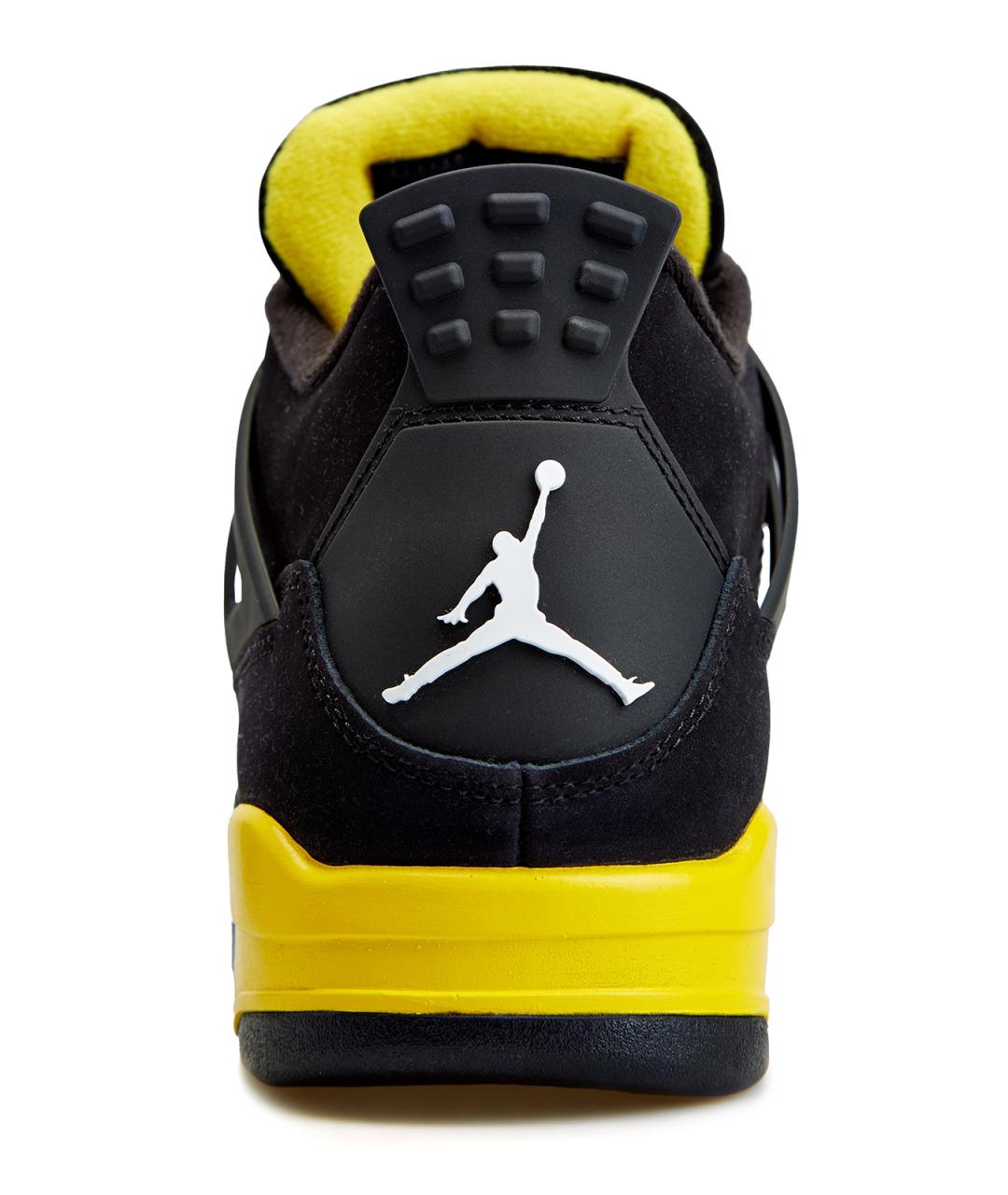 JORDAN Черные нубуковые высокие кроссовки / кеды, фото 4