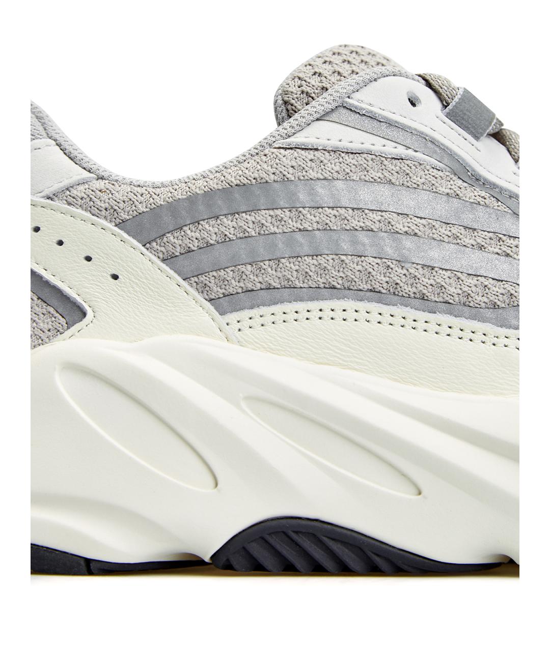 YEEZY Серые текстильные низкие кроссовки / кеды, фото 4