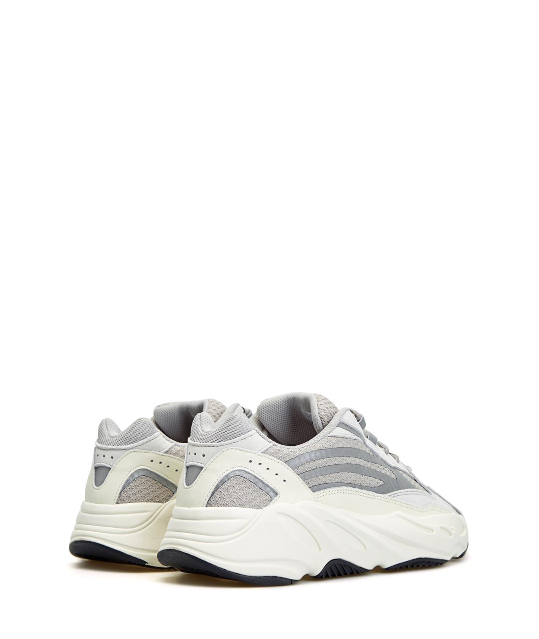 YEEZY Серые текстильные низкие кроссовки / кеды, фото 3