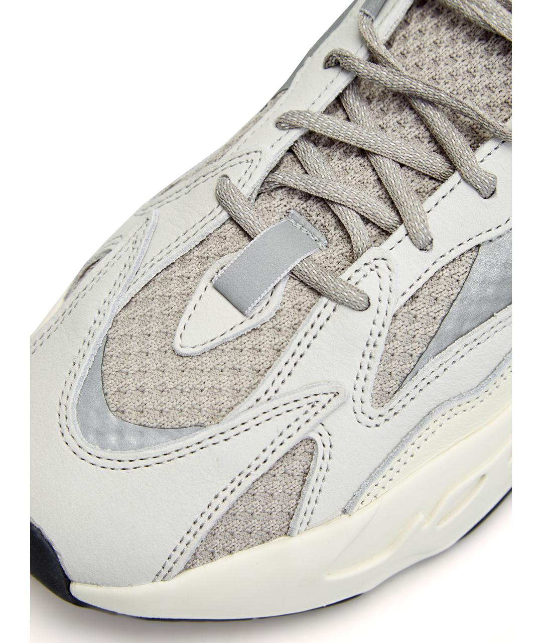 YEEZY Серые текстильные низкие кроссовки / кеды, фото 5