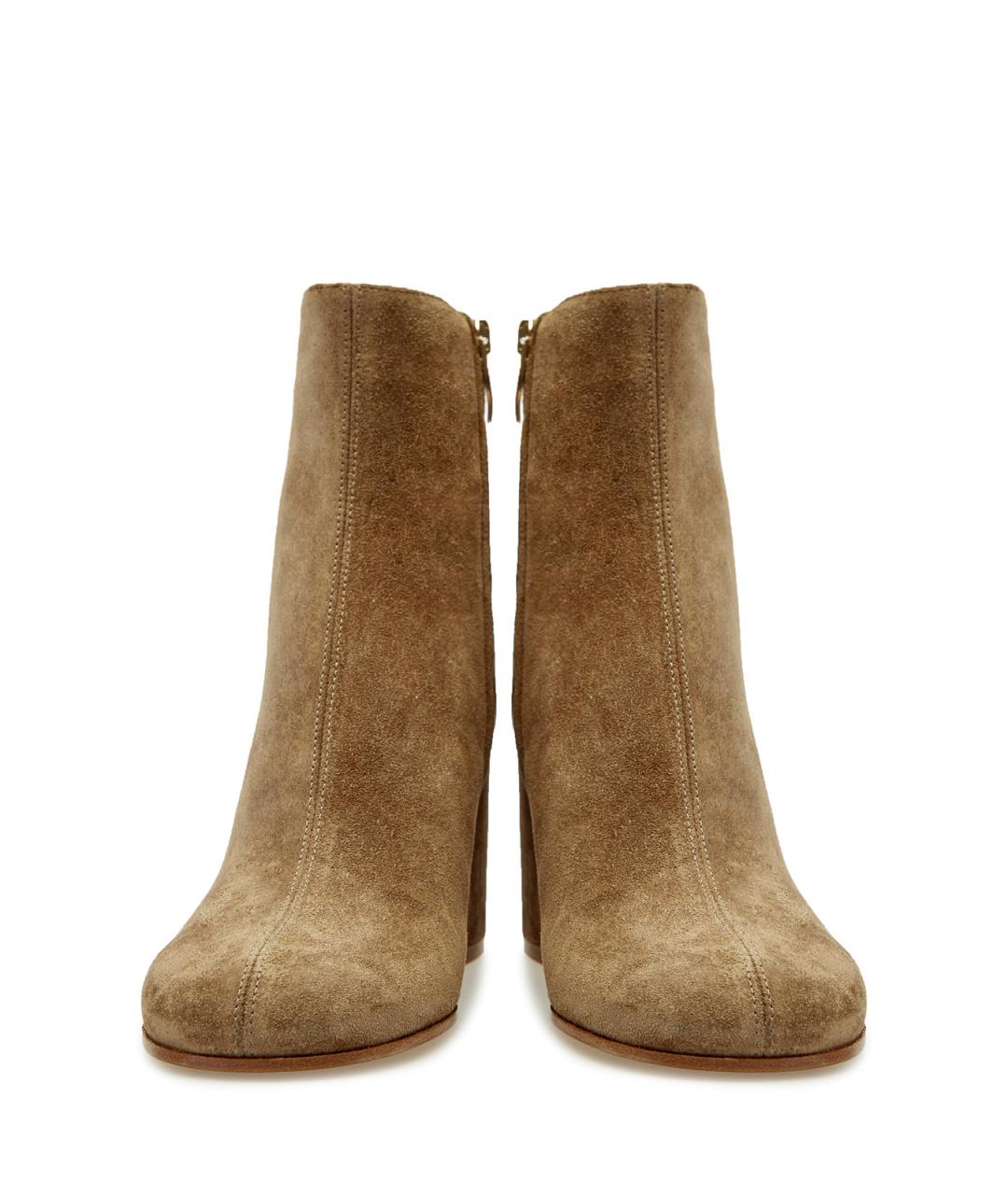 GIANVITO ROSSI Коричневые замшевые ботильоны, фото 6