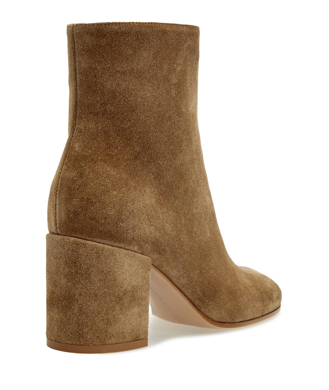 GIANVITO ROSSI Коричневые замшевые ботильоны, фото 4