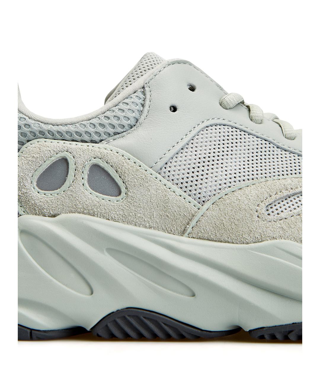 YEEZY Серые текстильные низкие кроссовки / кеды, фото 4