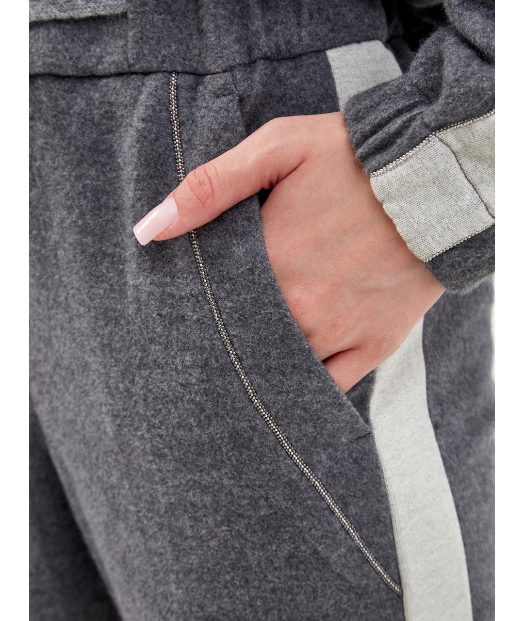 PESERICO Серые хлопковые спортивные брюки и шорты, фото 5