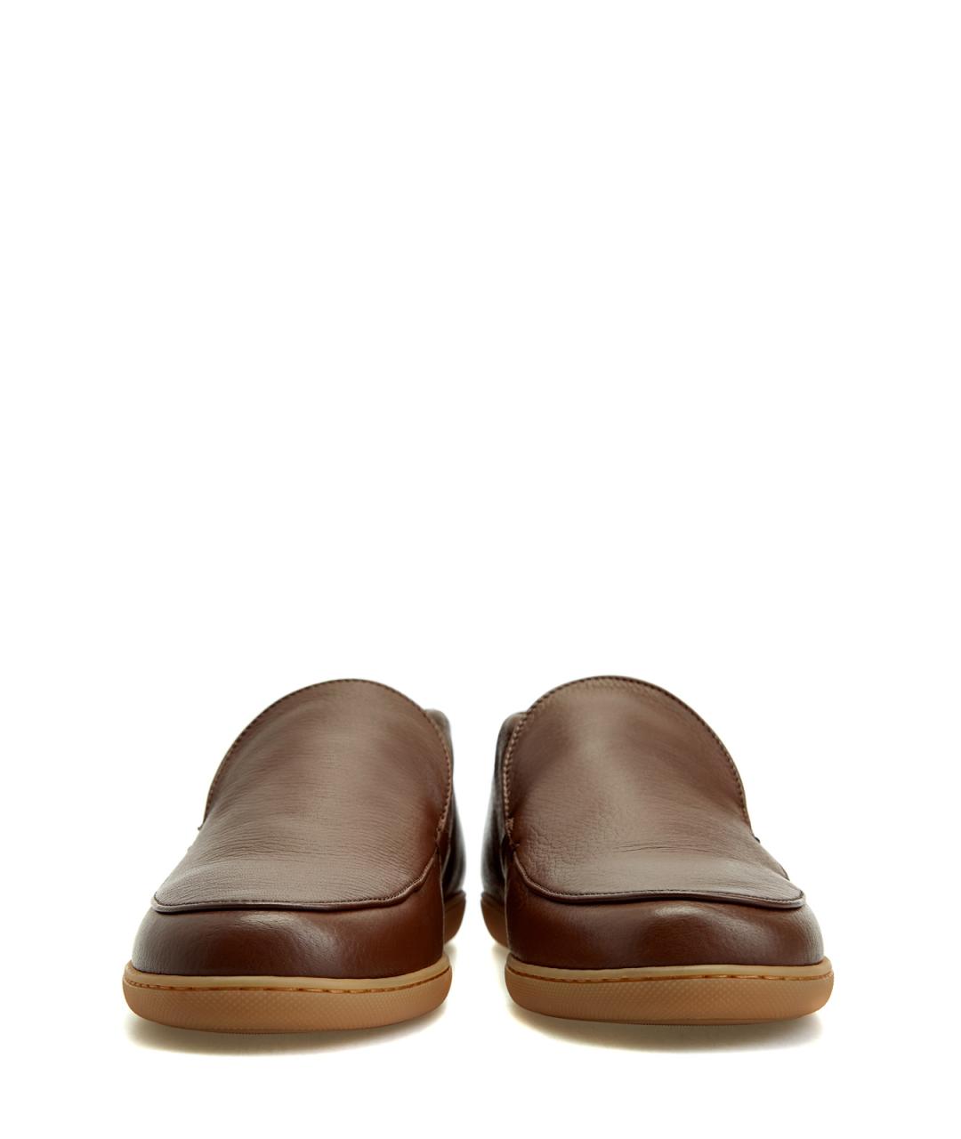CANALI Коричневые кожаные низкие ботинки, фото 5