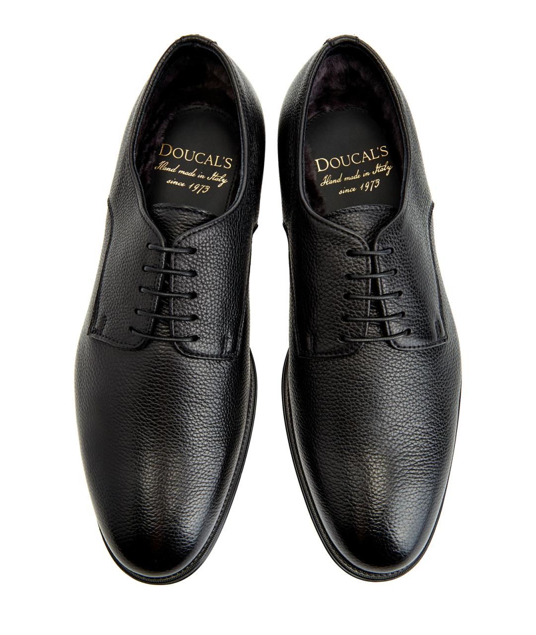 DOUCAL'S Черные кожаные туфли, фото 4