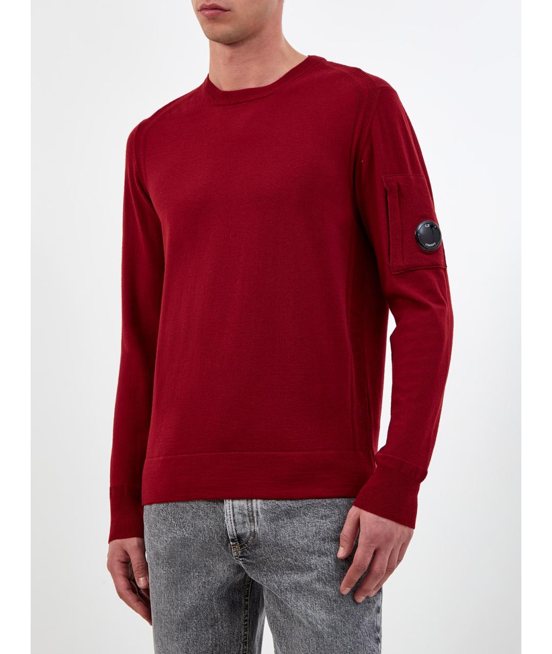 CP COMPANY Красный шерстяной джемпер / свитер, фото 3