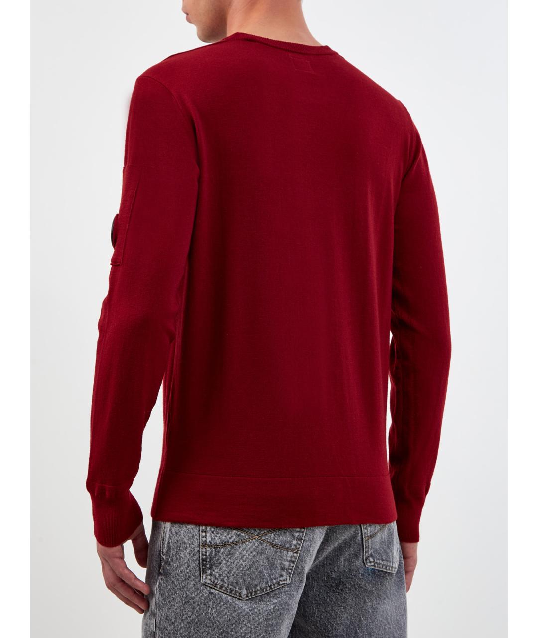 CP COMPANY Красный шерстяной джемпер / свитер, фото 4