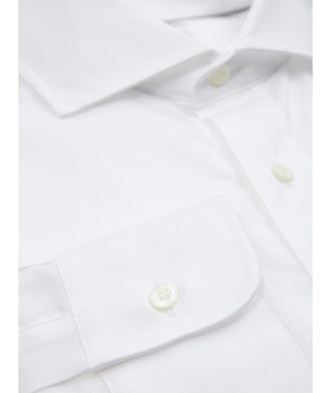 BRUNELLO CUCINELLI Белая хлопковая классическая рубашка, фото 2