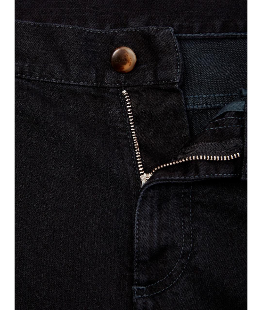 CANALI Черные хлопковые джинсы скинни, фото 6