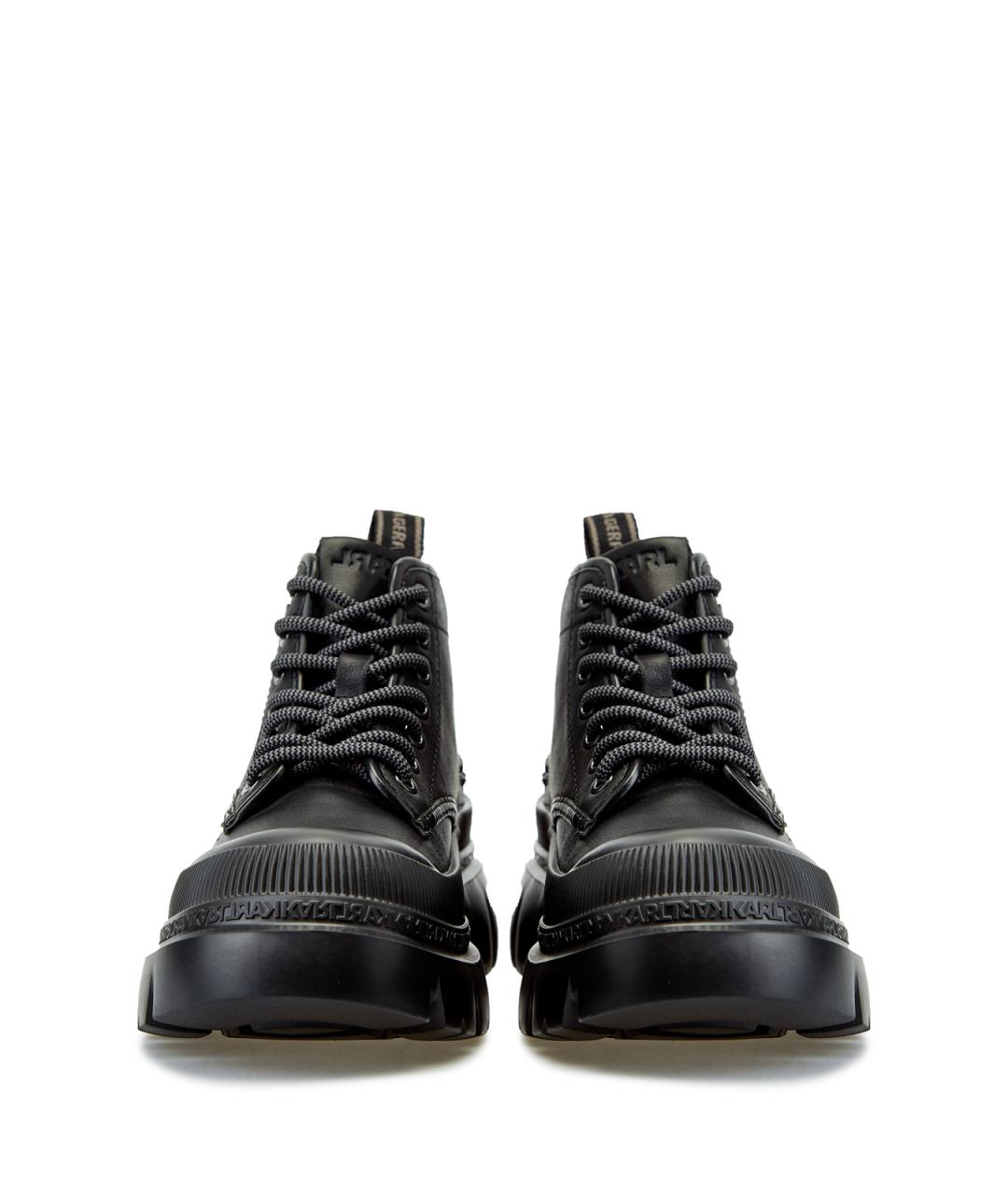 KARL LAGERFELD Черные кожаные ботинки, фото 5