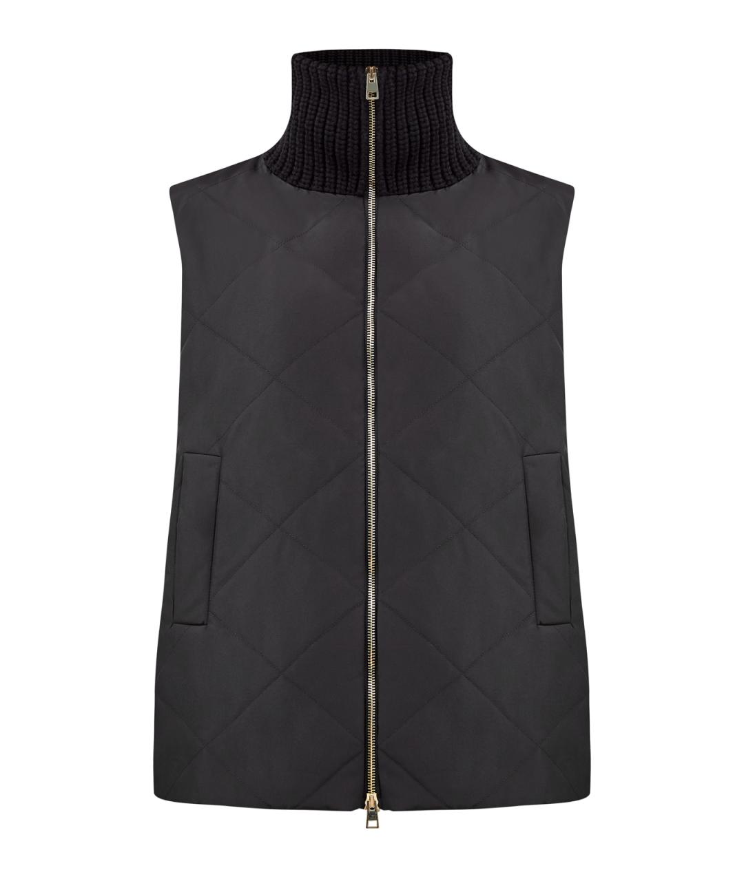 LORENA ANTONIAZZI Черный полиэстеровый жилет, фото 1