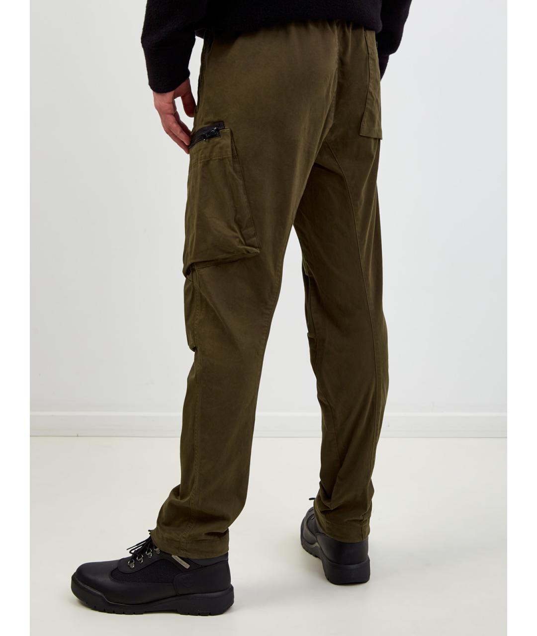 CP COMPANY Зеленые хлопковые повседневные брюки, фото 4