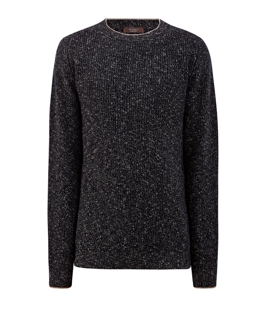 PESERICO Черный шерстяной джемпер / свитер, фото 1