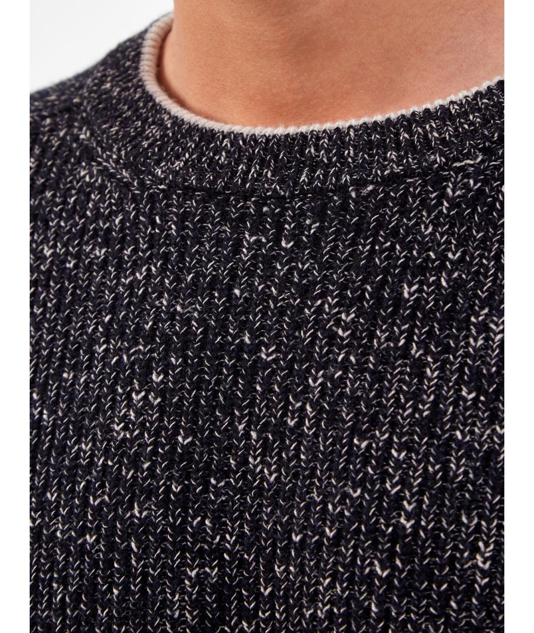 PESERICO Черный шерстяной джемпер / свитер, фото 3