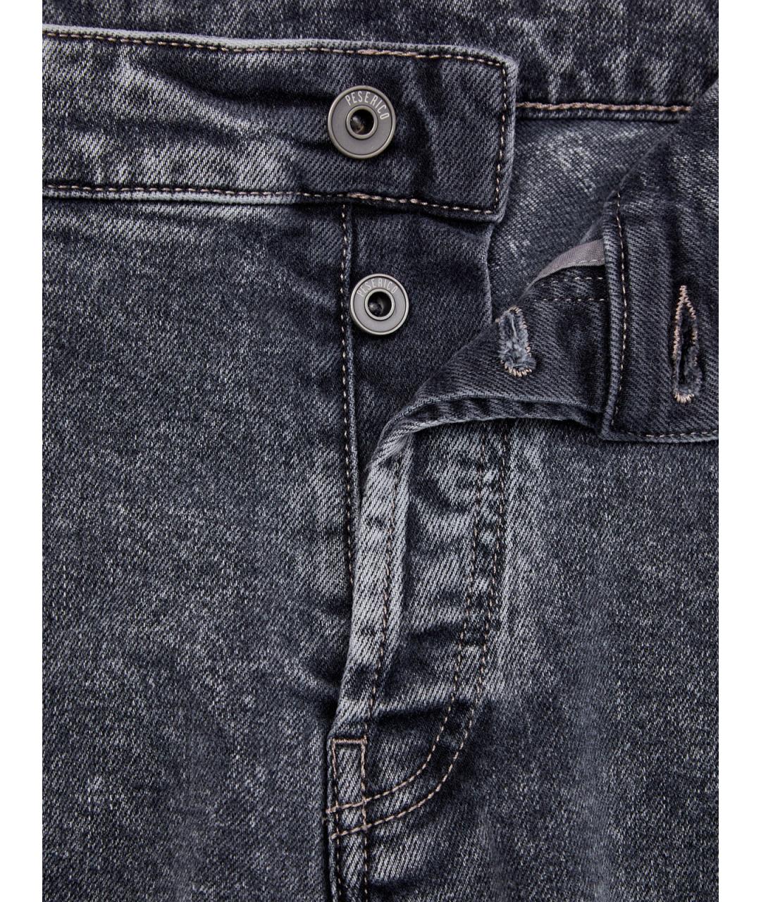 PESERICO Серые хлопковые джинсы скинни, фото 6