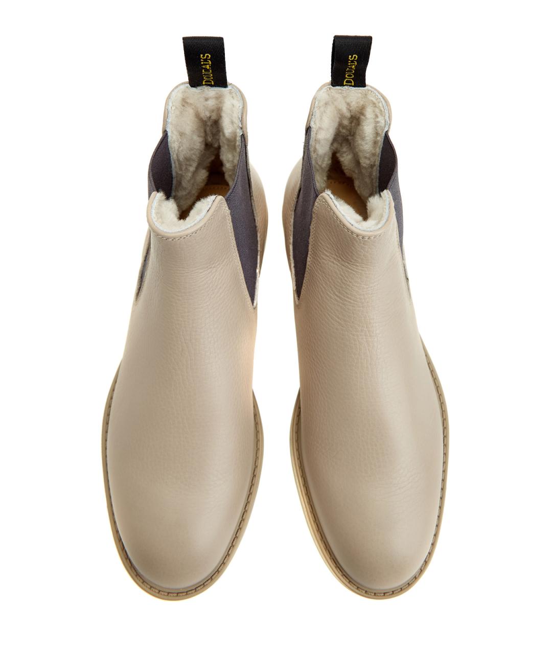 DOUCAL'S Бежевые кожаные ботинки, фото 4