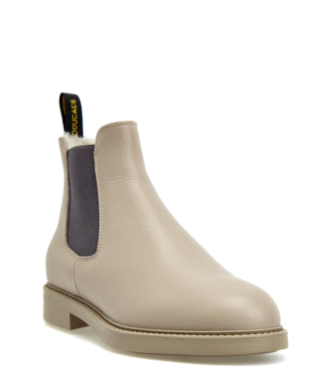 DOUCAL'S Бежевые кожаные ботинки, фото 2